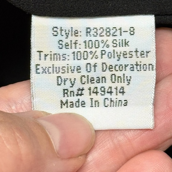 JOHNNY WAS Zorya Printed Floral Silk Mini Dress Black Puff Sleeve Size Medium - Picture 14 of 16